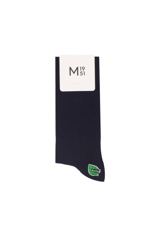 Black Bambu Düz Mısırlı Çorap 