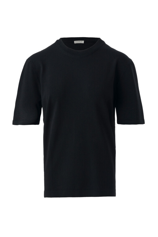 Black Crew Neck Women's Sweater - Triko Mısırlı