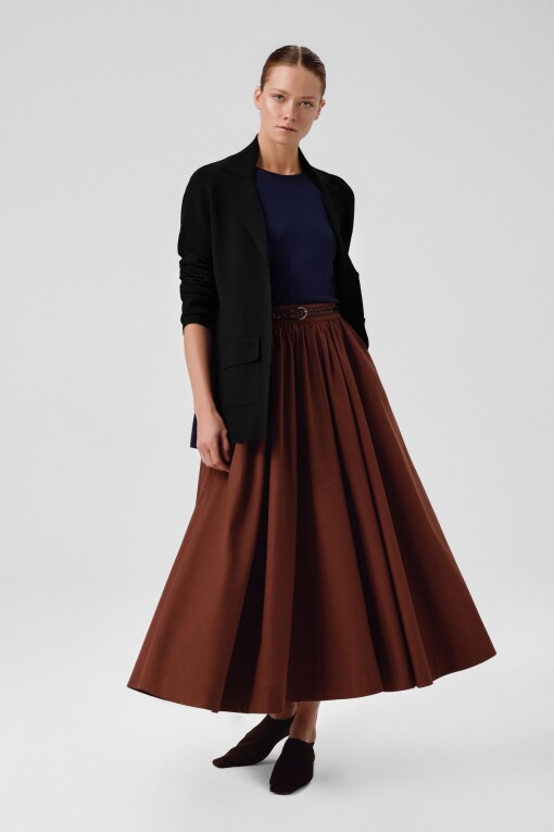 Black V-Neck Buttoned Women's Jacket - Triko Mısırlı