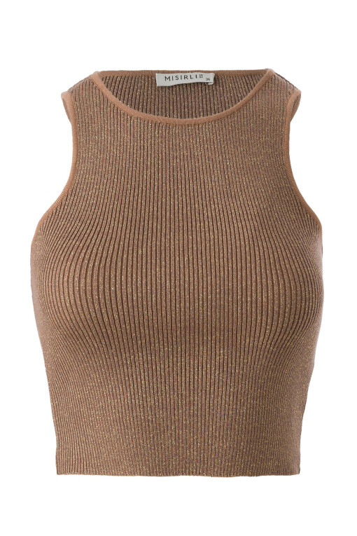 Camel Crop Top - Triko Mısırlı