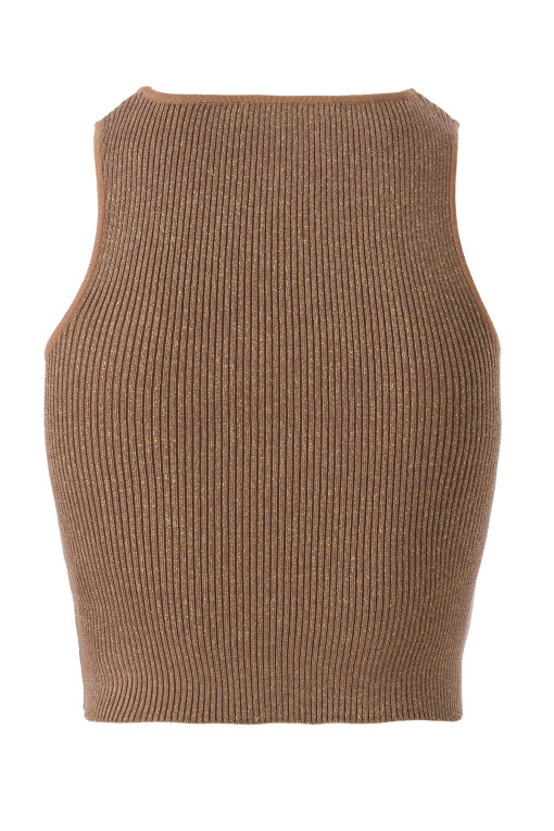 Camel Crop Top - Triko Mısırlı
