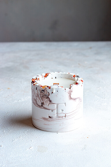 Mocha Dreams Stone Candle 