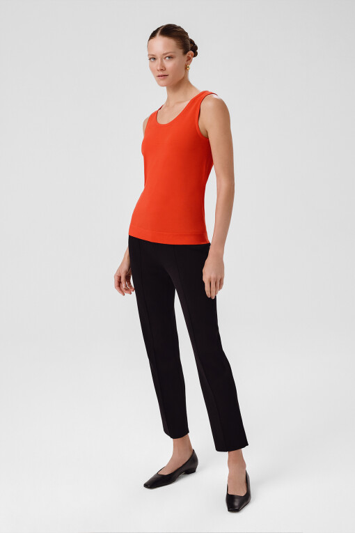 Pomegranate Thick Strap Round Neck Women's Camisole - Triko Mısırlı
