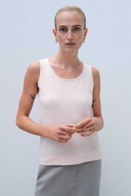 Powder Pink Sleeveless Women's Camisole 
