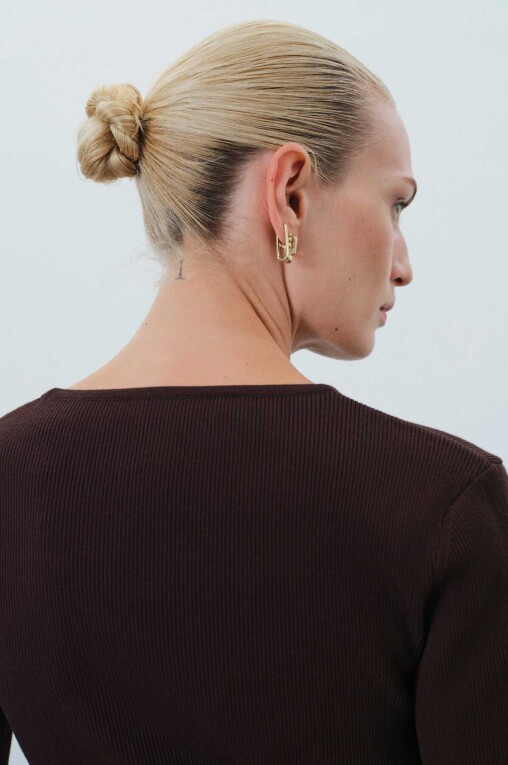 Short Sleeve Bitter Knit Women's Sweater - Triko Mısırlı