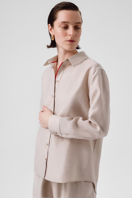 Stone Long Sleeve Women's Shirt - Triko Mısırlı
